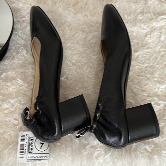 Everlane Italian Leather The Day Heel Black Size 7 - Picture 8 of 13